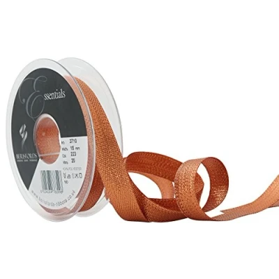 Image of Berisfords Textured Metallic Ribbon, Copper, 15 mm