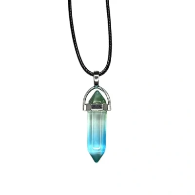 Image of VIE Double Point Pencil Pendant, Black String ((Colour G))