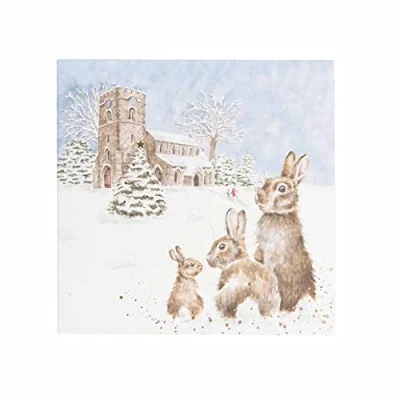 Image of Wrendale Designs by Hannah Dale Silent Night Christmas Card Box Set Pack of 8