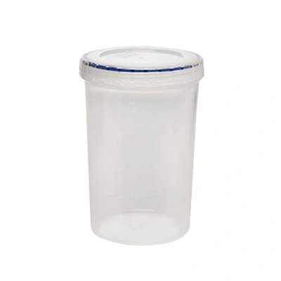 Image of LocknLock Round 760ml Food Storage Containers with Lids Airtight &amp; Watertight, Microwave Dishwasher Safe Twist (98 x 146mm)