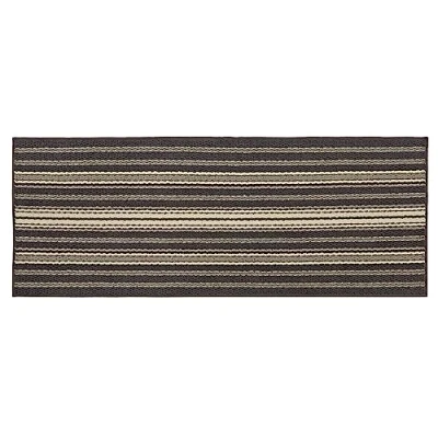 Image of JVL Hubble Machine Washable Latex Backed Runner Doormat, 57x150cm, Dusk