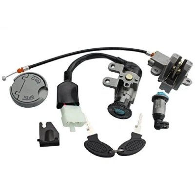 Image of GOOFIT Ignition Switch Key Set Replacement For GY6 49cc 50cc Chinese Scooter 139QMB Parts