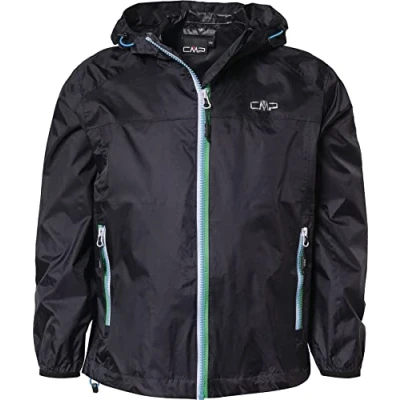 Image of CMP Kid Jacket Rain Fix Hood, Anthracite, 116