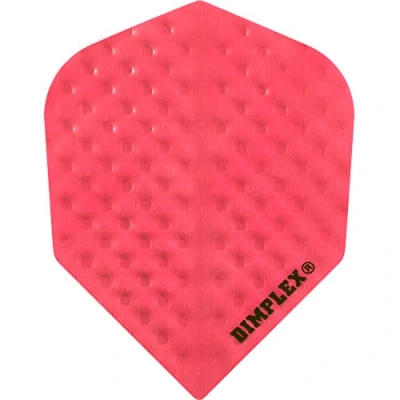Image of Harrows Dimplex Embossed Dart Flights 75 Micron Standard 1 set (3) (Pink)