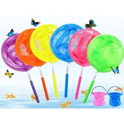 Image of Hitopin 6PCS Children Fishing Net Butterfly Telescopic,Telescopic Set,Extendable Net,Kids Telescopic Net,Bugs Insect Small Fish Outdoor Beach Garden Activities