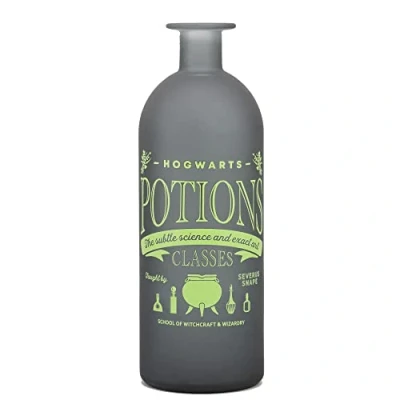 Image of Half Moon Bay Harry Potter Potions Flower Vase Glass Vases For Flowers Room Decor &amp; Grey Gifts Girls Merch