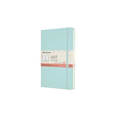 Image of Moleskine, Bullet Notebook Art Collection, Sketch Pad, Drawing Notebook, Blank or Lined Pages, Hard Cover, Large Format 13x21 cm, Aquamarine Colour