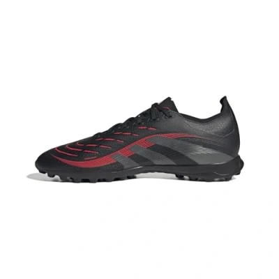 Image of adidas Performance Predator League turf Astro trainers, Men&#039;s, Size: 10, Core black/grey four/lucid red Synthetics/textile