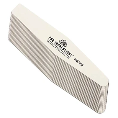 Image of 100/180 Grit Premium Diamond Nail File Proimpressions (25 Pack)