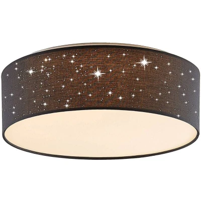 Image of Lindby Ellamina LED ceiling light 40 cm dark grey