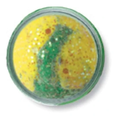 Image of Berkley Powerbait glitter turbo dough yellow/green