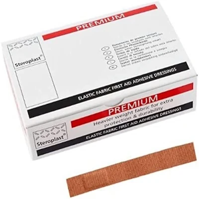 Image of Steroplast Stretch Fabric Finger Extension Plasters 2cm x 15cm (50pk),Beige