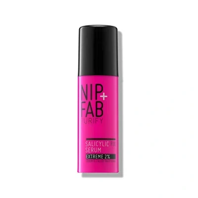 Image of Nip + Fab Salicylic Acid Fix Serum Extreme 2% for Face with Aloe Vera and Purple Ginseng Extract, BHA Hydrating Skin Refine Pores Oil Control, 50 ml