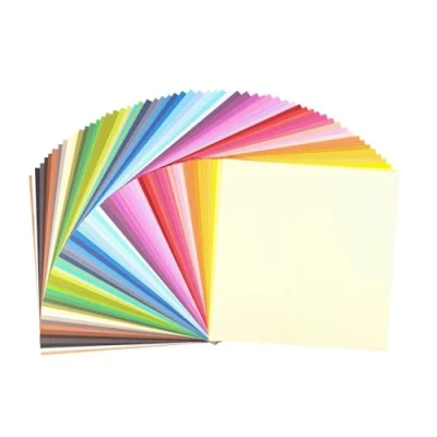 Image of Florence Scrapbook Paper Cardstock 30.5x30.5cm x60 Sheets Canvas Texture, Multi Colour, 30,5 x cm