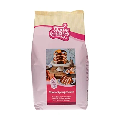 Image of FunCakes Mix for Choco Sponge Cake Easy to Use, Wonderfully Light Chocolate Cake, Perfect Decoration, Confectioner Quality, Base, Halal, 4 kg
