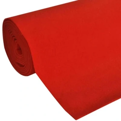 Image of vidaXL Red Carpet 1 x 5 m Extra Heavy 400 g/m2