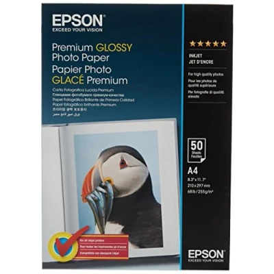 Image of EPSON Premium glossy photo paper inkjet 225g/m2 A4 50 sheets 1 pack