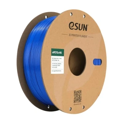Image of eSUN PETG Filament 1.75mm, ePETG+HS High Speed 3D Printer Filament, Dimensional Accuracy +/ 0.05mm, 1KG Spool (2.2 LBS) for Speedy Printing,Solid Blue