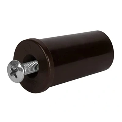 Image of Schellenberg 10258 Set of 4 Plastic End Caps for Blinds, Brown, 39 mm
