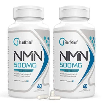 Image of NAD Supplement 750mg Advanced Contains All 7 Ingredients in 1 Capsule NAD+ Booster for Anti Aging 60 Count Capsules (60 (Pack of 2))