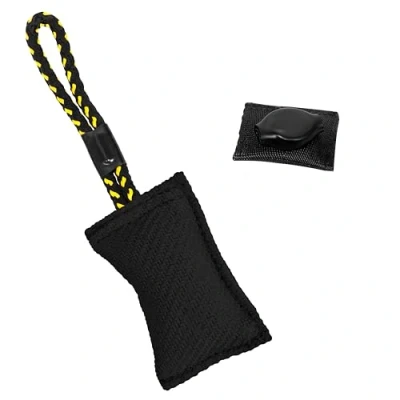 Image of DINGO GEAR WWW.DINGOGEAR.COM 1977 Magnetic Set for the Dog Training: Encased Magnet and Black Nylcot Bite Tug