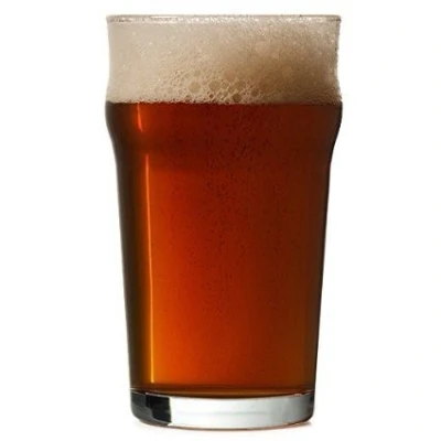 Image of 2 x Nonic Pint Glasses CE 20oz Set of 4 Imperial Glasses, English Pub