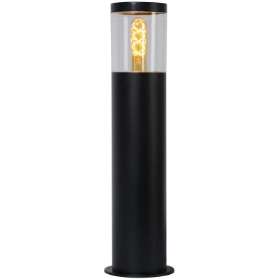 Image of Fedor Modern Bollard Light Outdoor 1xE27 IP44 Black