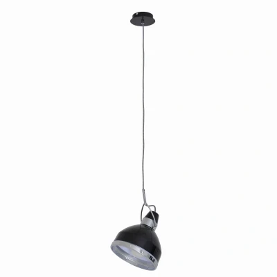 Image of Näve Industrial looking Britta hanging lamp, black