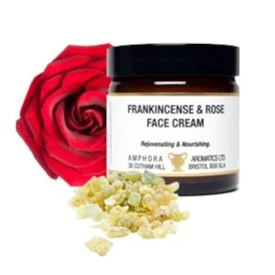 Image of Amphora Aromatics Frankincense and Rose Moisturising Face Cream Paraben Free (60ml)