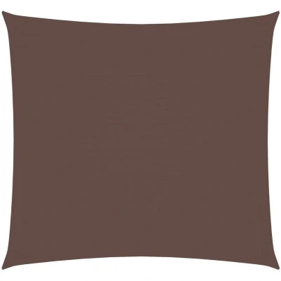 Image of vidaXL Sunshade Sail Oxford Fabric Square 5x5 m Brown