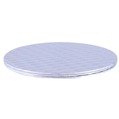 Image of PME Baking Essentials Round Cake Card Set of 3,Silver, 33 cm / 13 inch,