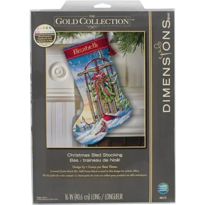 Image of Dimensions Christmas SLED, Cotton, Multi Colour, 16&quot; Long