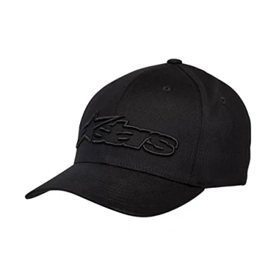 Image of Alpinestars Men&#039;s Blaze Flexfit Hat Baseball Cap, Black, L XL UK