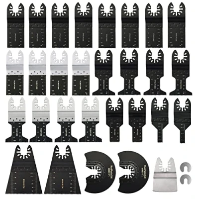 Image of Ettonsun 31PCS Universal Metal Wood Oscillating Multitool Quick Release Saw Blades Fit Fein Multimaster Porter Cable Black &amp; Decker Bosch Craftsman Ridgid Ryobi Makita Milwaukee Rockwell