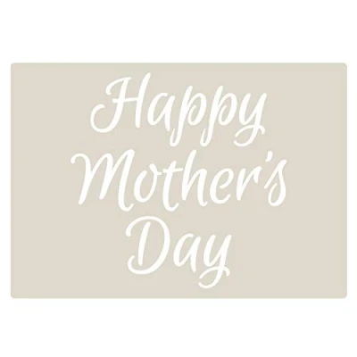 Image of Happy Mother&#039;s Day Cake Craft Decorating Stencil