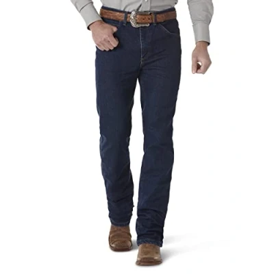 Image of Wrangler Men&#039;s Premium Performance Cowboy Cut Comfort Wicking Slim Fit Jean, Midnight Rinse, 32W x 34L