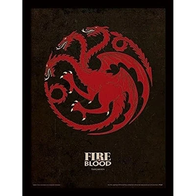 Image of Game of Thrones (Targaryen 30x40 cm Framed Print