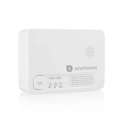 Image of Smartwares FGA 13051 Carbon Monoxide Detector, 10 Year Sensor, Test Button, Batteries Included