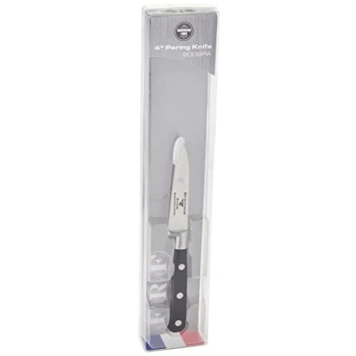 Image of Rockingham Forge FRF 10cm Paring Knife, Fully Forged, Pakkawood Handle Black 9009PA
