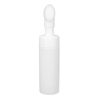 Image of Foaming Bottle with Brush, Prevent Leakage Facial Cleanser Spiral Mouth Silicone Brush Head Fastening Pump for Bottling(#2)