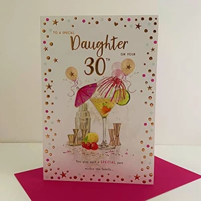 Image of Daughter on your 30th Birthday Card