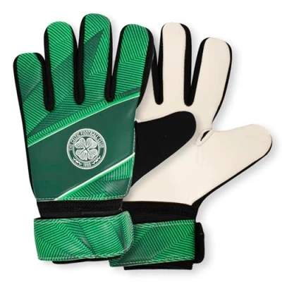 Image of Hy Pro Officially Licensed Celtic FC Goalkeeper Gloves Junior, Fuse Design, Goalie, with Strong Palm Girp for High Performance, Boys and Girls