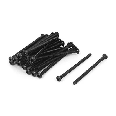 Image of sourcingmap M2x35mm 10.9 Alloy Steel Button Head Hex Socket Cap Screw Bolt 30pcs