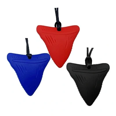 Image of 3 Pack Silicone Chew Necklaces for Sensory Kids, Soft Nursing Tools Oral Motor Aids Chewy Necklace Teether Autism, ADHD, Anxiety or Special Needs