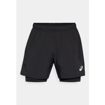 Image of ASICS Core 2 in 1 5 Inch Running Shorts, XL Black, Perfect for and Training