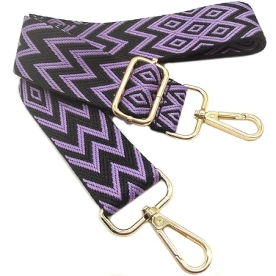 Image of Keriocusi 3.8cm Polyester Cargo Strap, 702, Universal Replacement Shoulder Strap with Adjustable Length and Golden Buckle for Women&#039;s Handbag, Bag Accessories