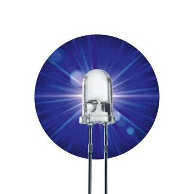 Image of Lumetheus LEDs 5 mm Colour Blue Extra Super Bright 20.000 mcd 100 Pieces 2 3 Volts Pin Light Emitting LED Diode