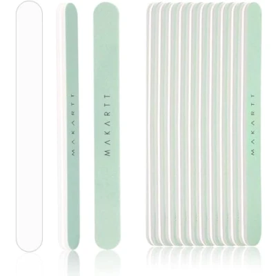Image of Makartt Nail Buffer Block for Natural Nails 10 PCS File 400 and 6000 Grit Buffing Files Set Smoother