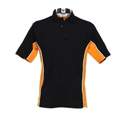 Image of Gamegear Track Pique Polo Shirt Black/Orange L