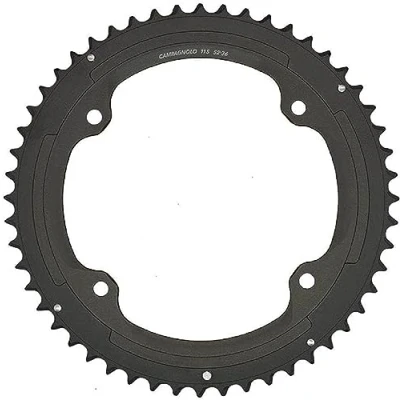 Image of Campagnolo 4 Arm Super Record/Record/Chorus 11 Speed Chainring, Black, 52T